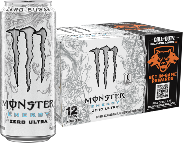 Monster Zero Ultra, Sugar Free Energy Drink, 12 count, 16 fl oz
